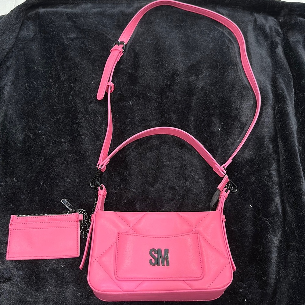 Steve Madden mini pink with crossbody strap & shoulder strap